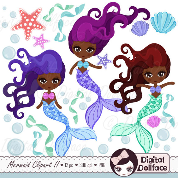 african clipart mermaid