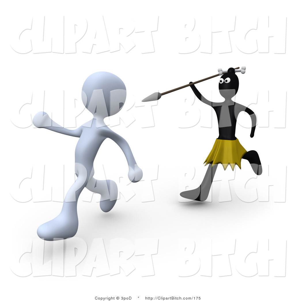 African clipart spear. Clip art of an