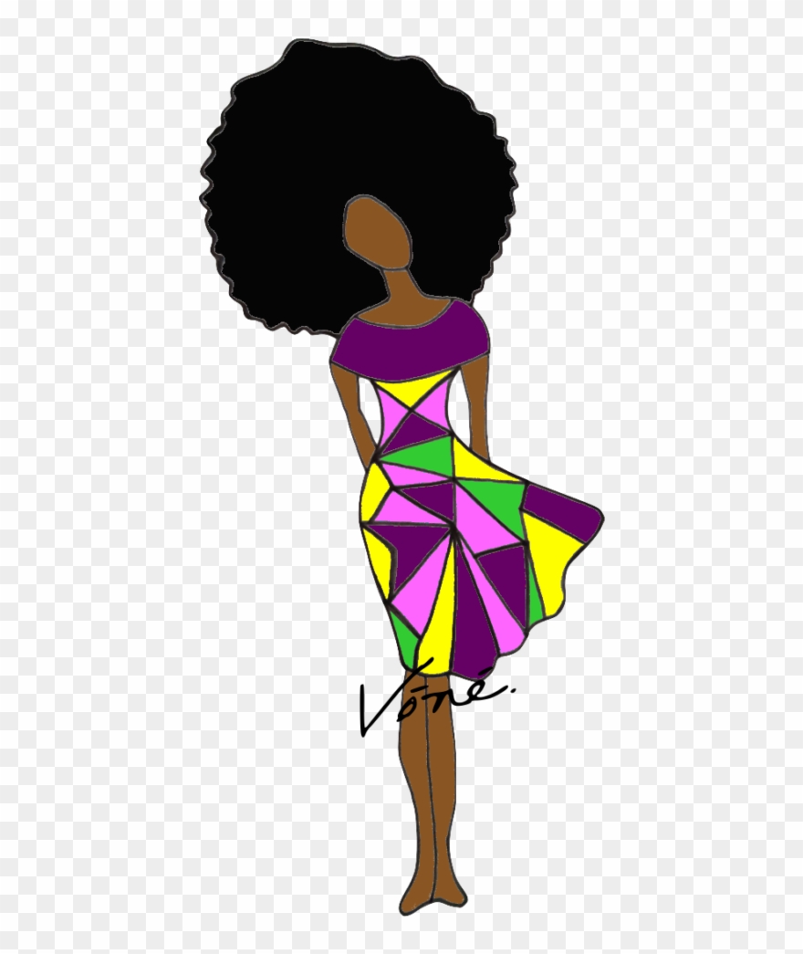 afro clipart abstract