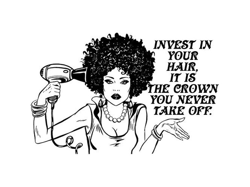 afro clipart african american hair salon
