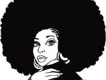 afro clipart afro girl