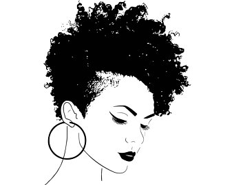 Free Free 100 Black Afro Woman Svg Free SVG PNG EPS DXF File