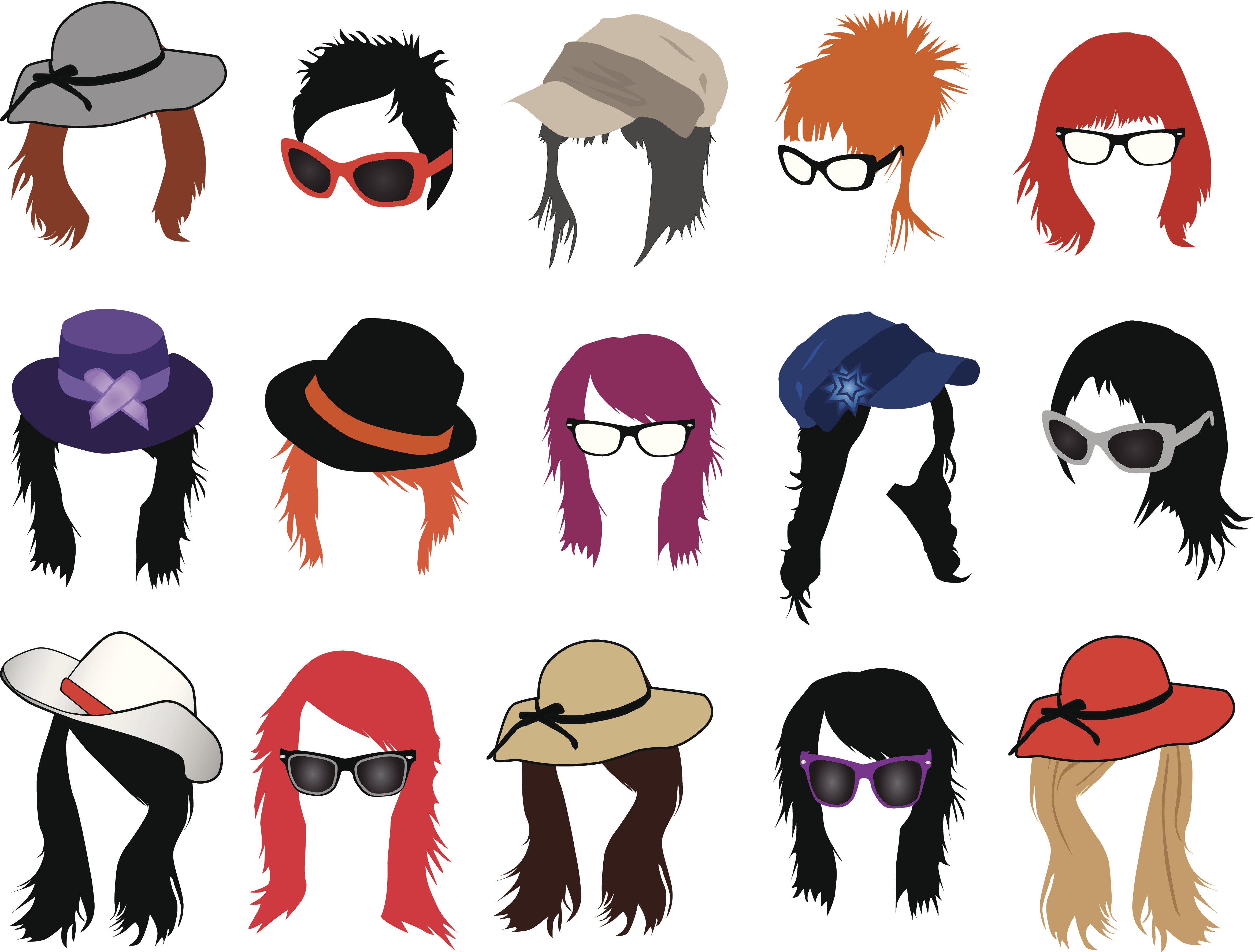 afro clipart crazy wig