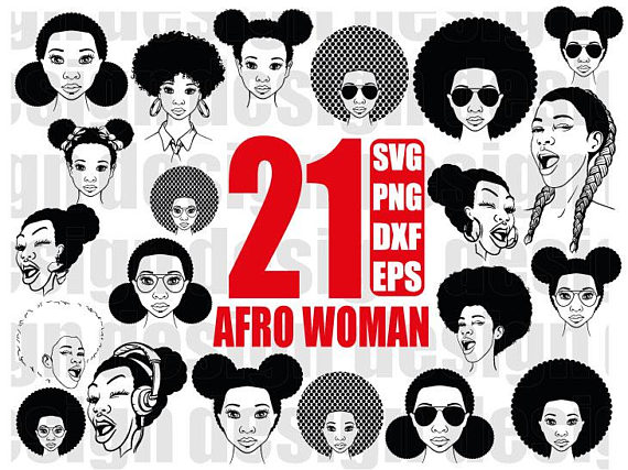 afro clipart funky