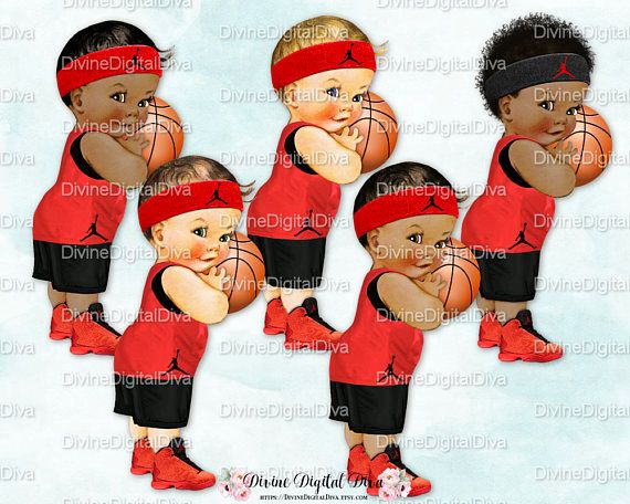 afro clipart red
