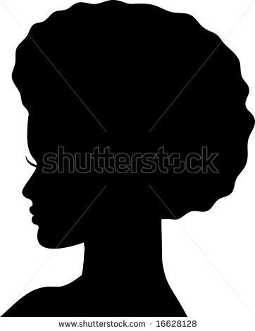  best images on. Afro clipart silhouette portrait