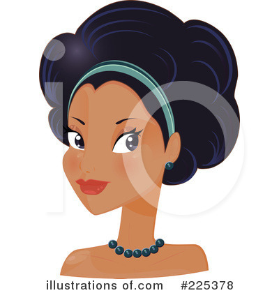 Illustration by melisende royaltyfree. Afro clipart vector