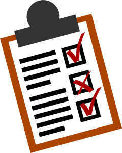 agenda clipart checklist