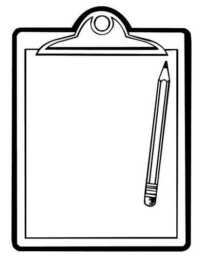 clipart science clipboard