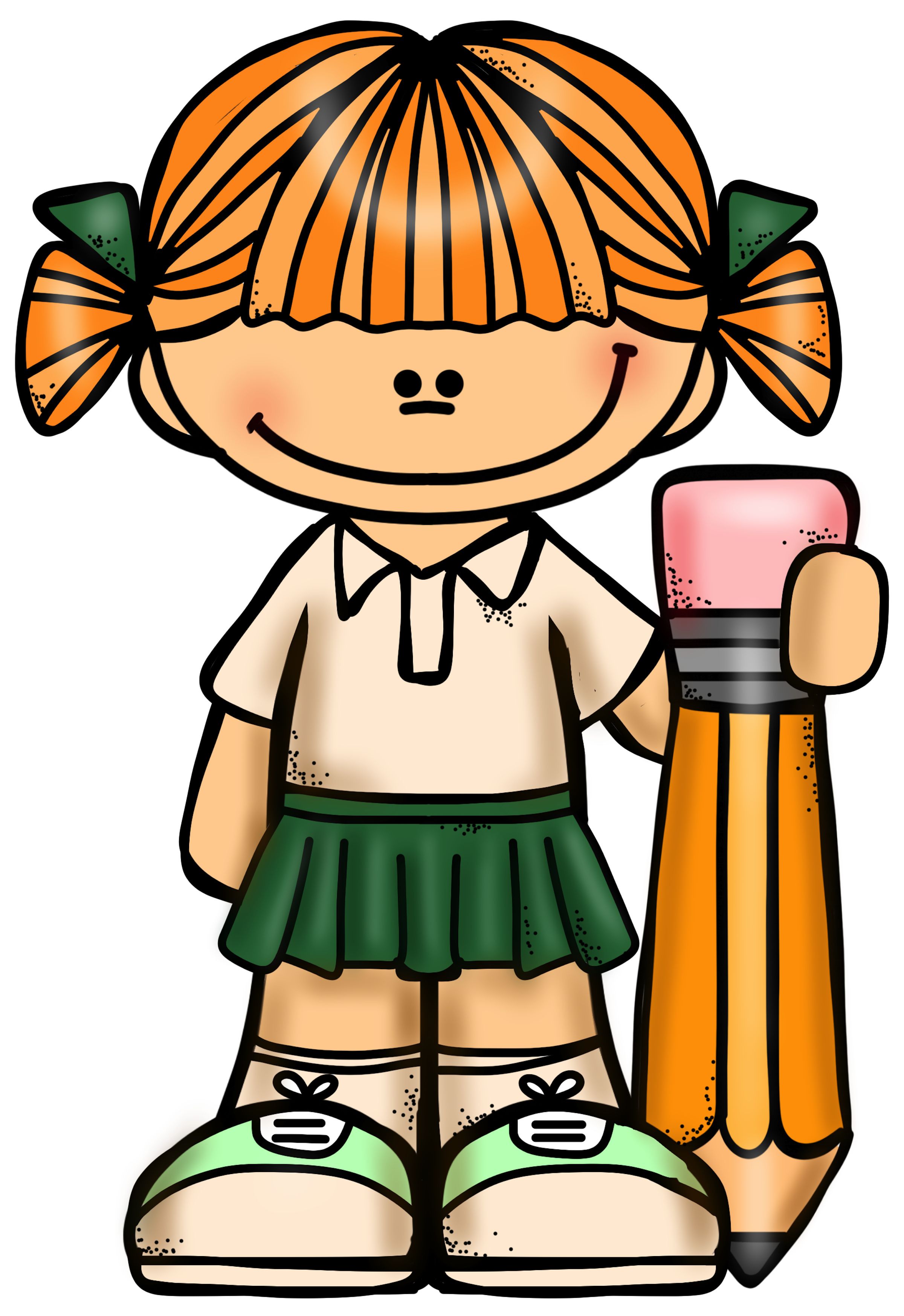 Clipart girl student. I like writing with