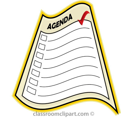 Items . Agenda clipart itinerary