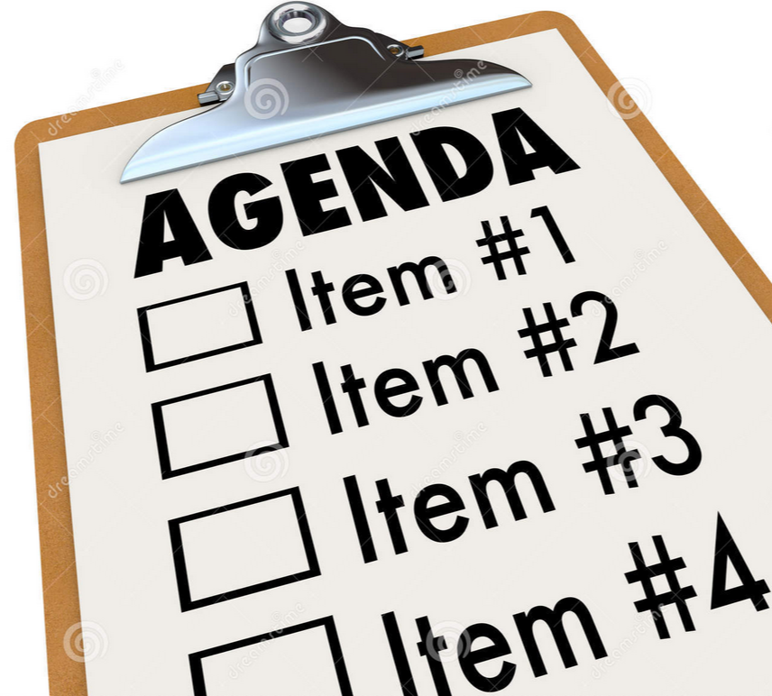 agenda clipart meeting minute