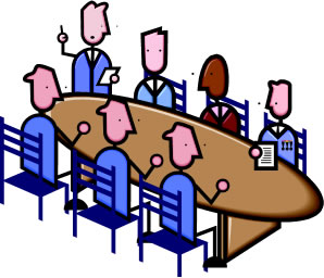 agenda clipart meeting table