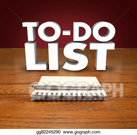 Agenda clipart todo list. Drawing to do notepad