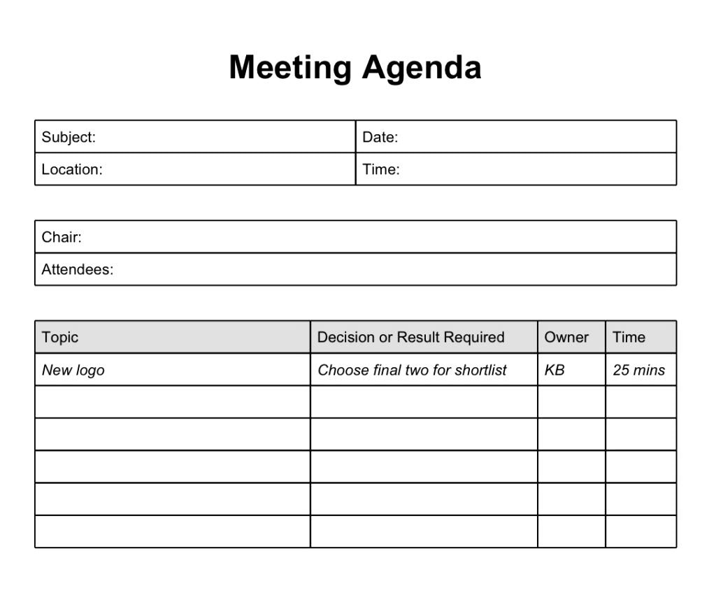 Training Agenda Template In Word from webstockreview.net