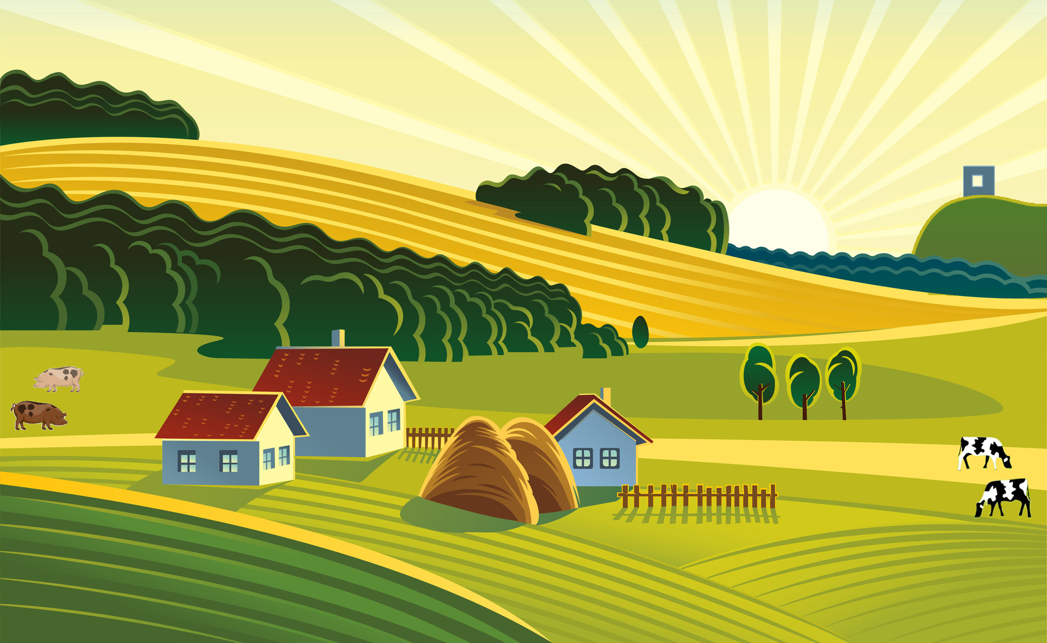 Station . Agriculture clipart agriculture field