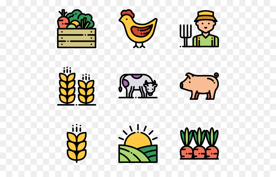 Farmer farm transparent . Agriculture clipart icon