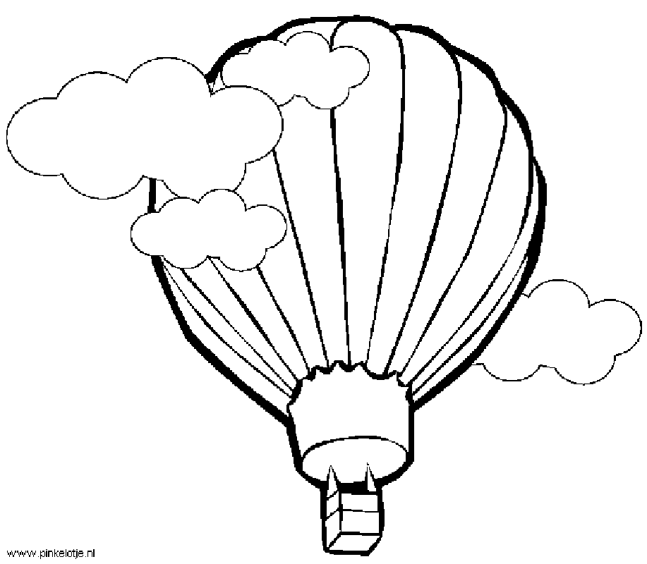 Air clipart black and white. Hot balloon 