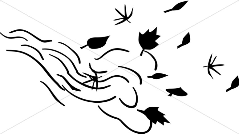 Windy clipart kid. Leaves blowing in the