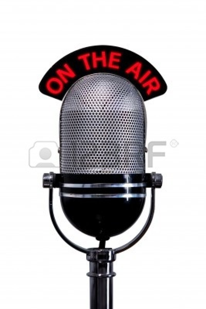 microphone clipart on air