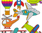 Items similar to in. Air clipart transportations