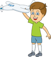 airplane clipart child