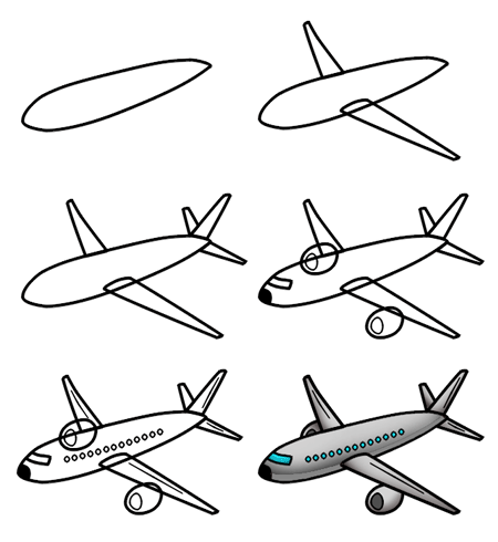 airplane clipart easy