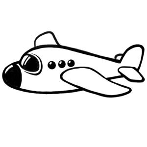 Airplane coloring pages google. Biplane clipart cute