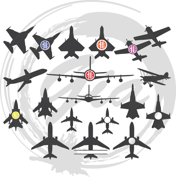 airplane clipart frame