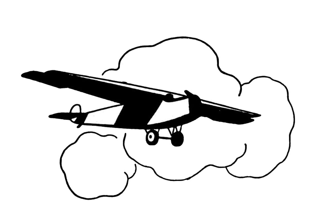 airplane clipart frame