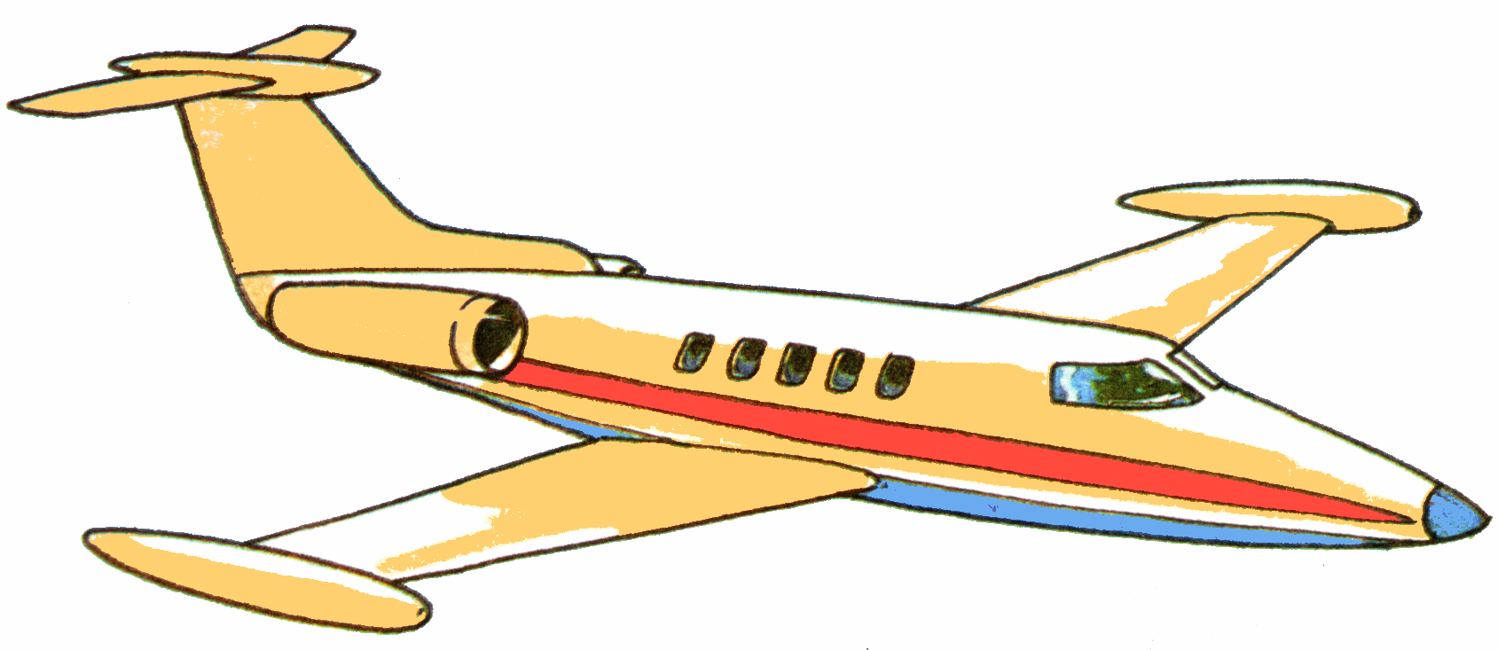airplane clipart jetliner
