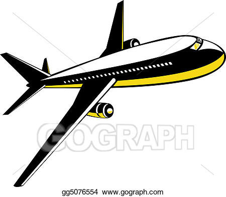 clipart airplane jumbo jet