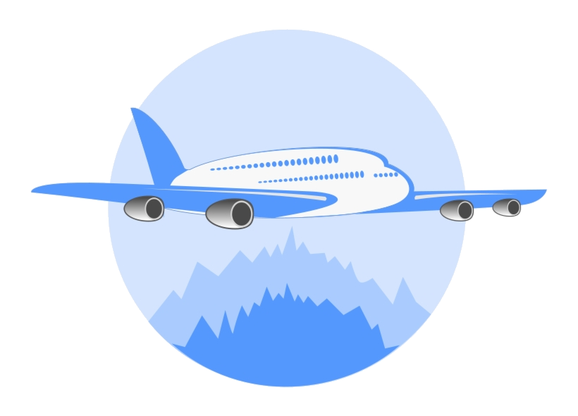 plane clipart logo