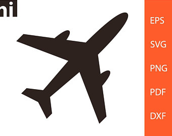 Airplane clipart logo. Plane svg biplane silhouette