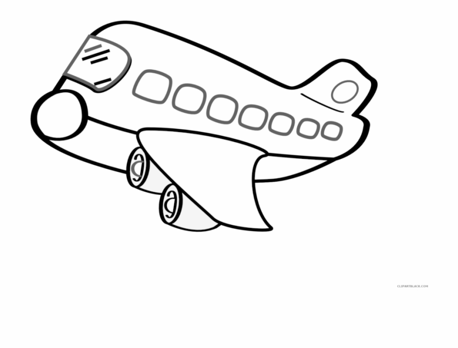 Airplane clipart outline. Clip art 