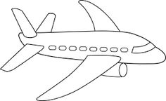 Line drawing google search. Airplane clipart outline