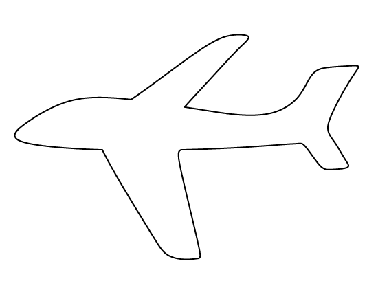 clipart airplane template