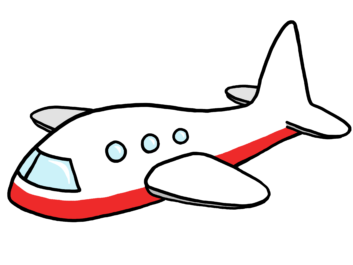 Airplane clipart printable. Pencil and in color