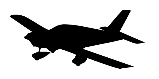 airplane clipart silhouette