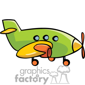 . Airplane clipart toy