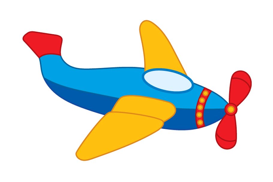 airplane clipart vector