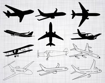 airplane clipart vector