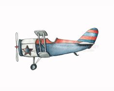 airplane clipart watercolor