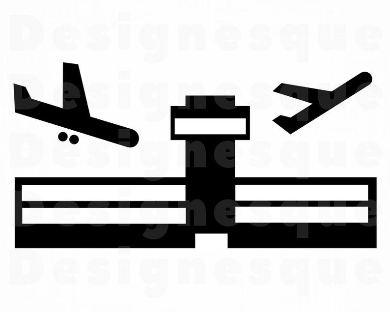 Svg files for cricut. Airport clipart aiport
