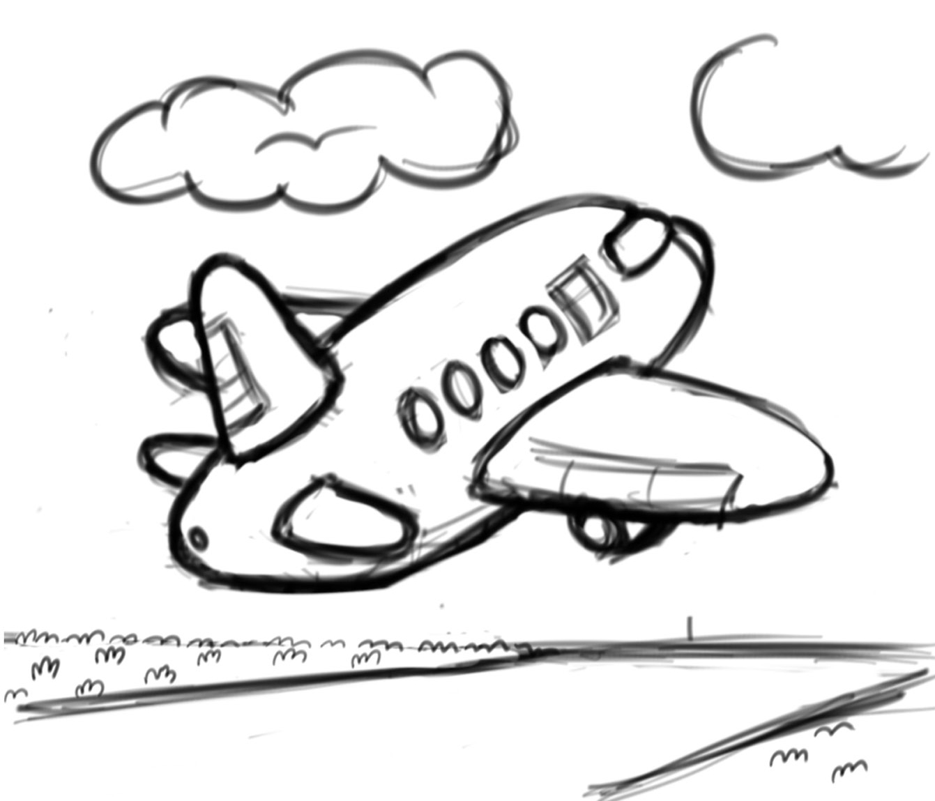 Airport clipart airport scene. Coloring a child s