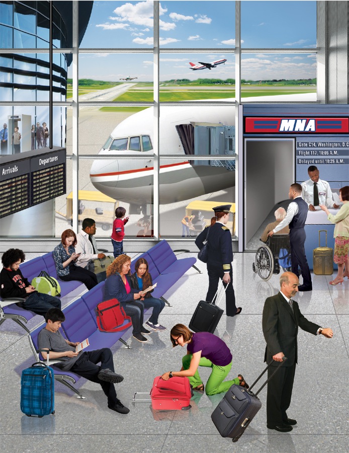  collection of drawing. Airport clipart airport scene