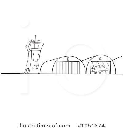Airport clipart black and white. Illustration by dero royaltyfree