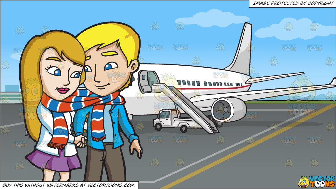 airport clipart couple