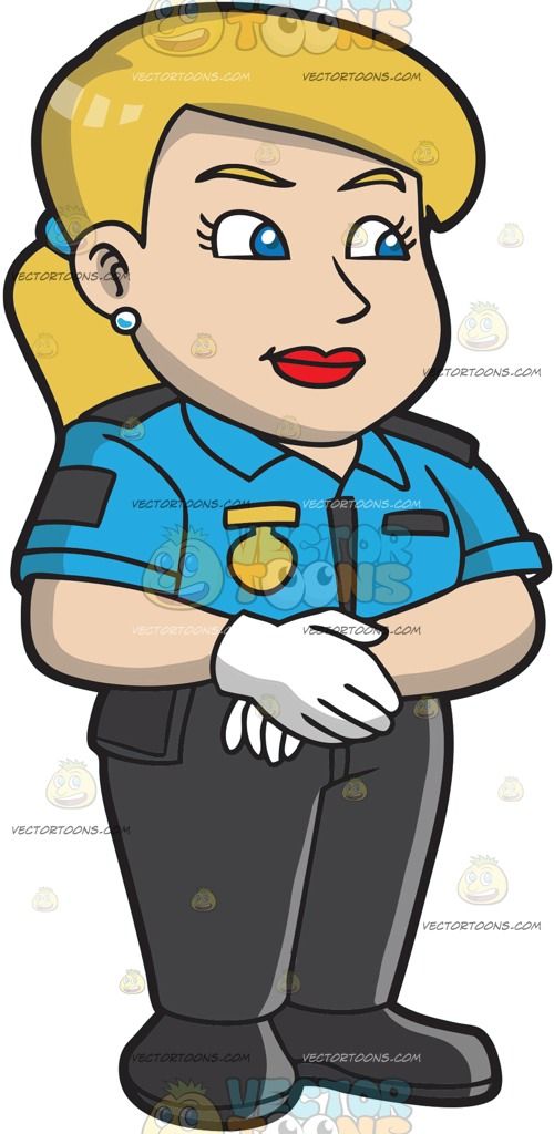 lady clipart security guard