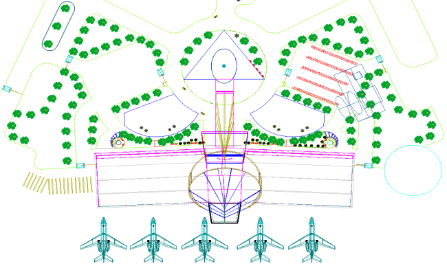 airport clipart top view